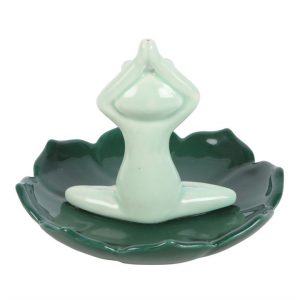 Yoga Frog Incense Stick Holder - Image 3