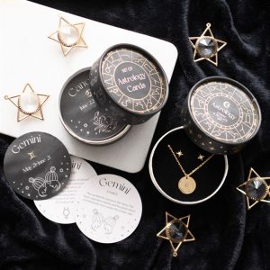 Astrology Wheel Earring and Necklace Set - Image 5