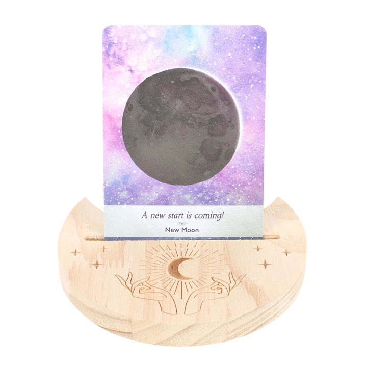 Natural Mystical Hands Crescent Moon Tarot Card Stand - Image 8