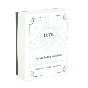 Luck Green Aventurine Crystal Chip Potion Bottle Necklace - Image 4