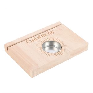 Natural Card of the Day Tarot Card Stand Tealight Holder - Image 3