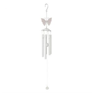 White Butterfly Windchime - Image 4