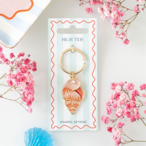 High Tide Shell Keyring