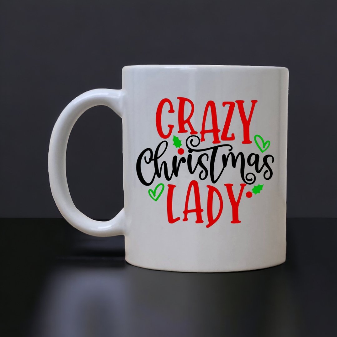 Crazy Christmas Lady Mug