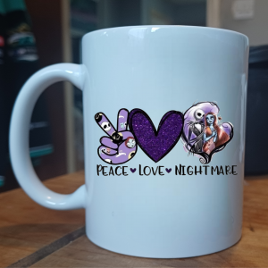 Peace Love Nightmare Mug