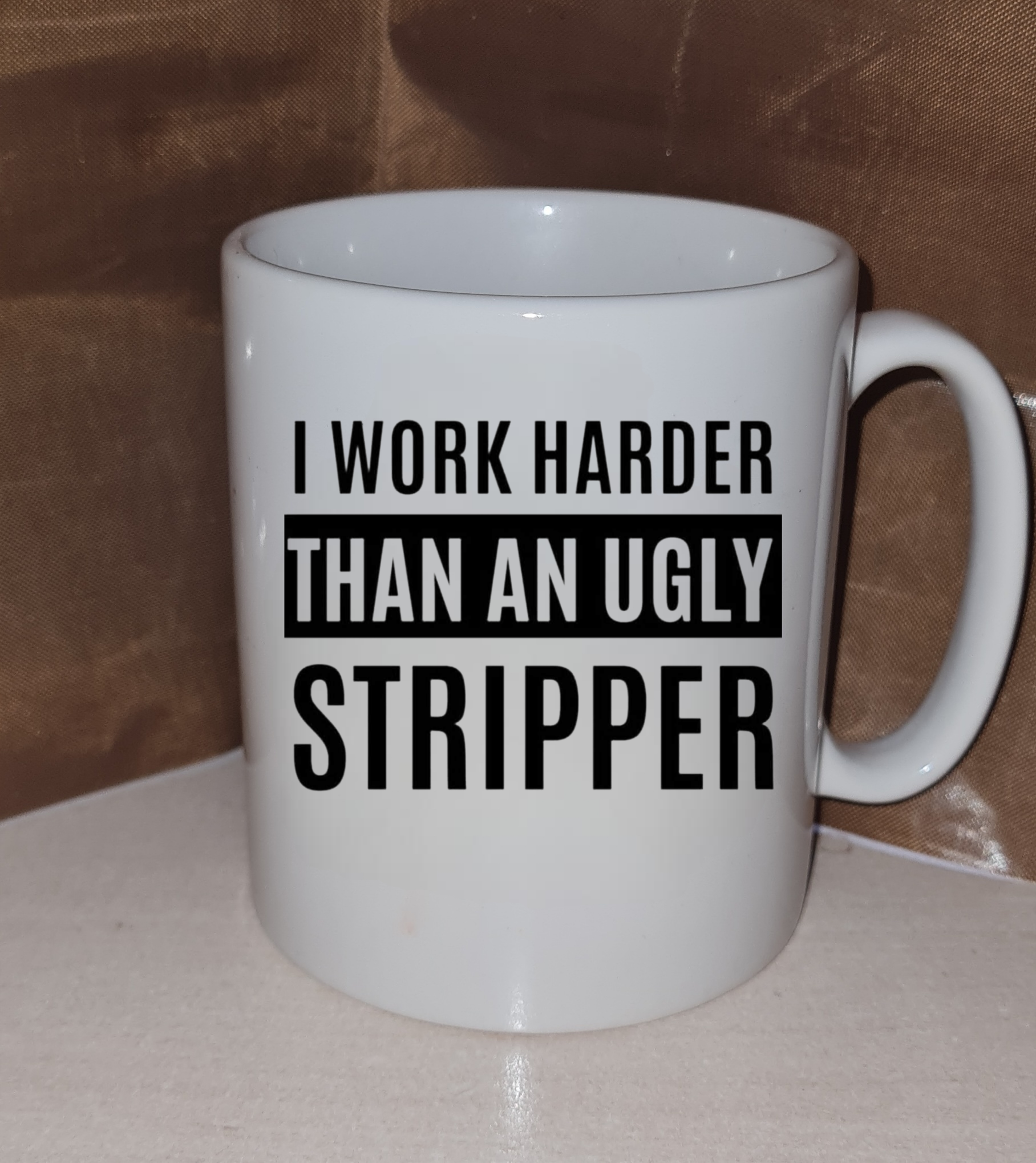 I Work Harder Mug