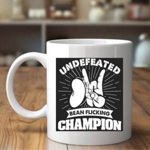 Undefeated Bean Flicking Mug