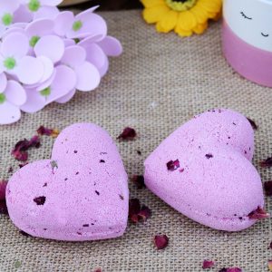 6pk Love Heart Bath Bomb 70g - Ylang & Rose