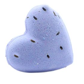 6pk Love Heart Bath Bomb 70g - French Lavender