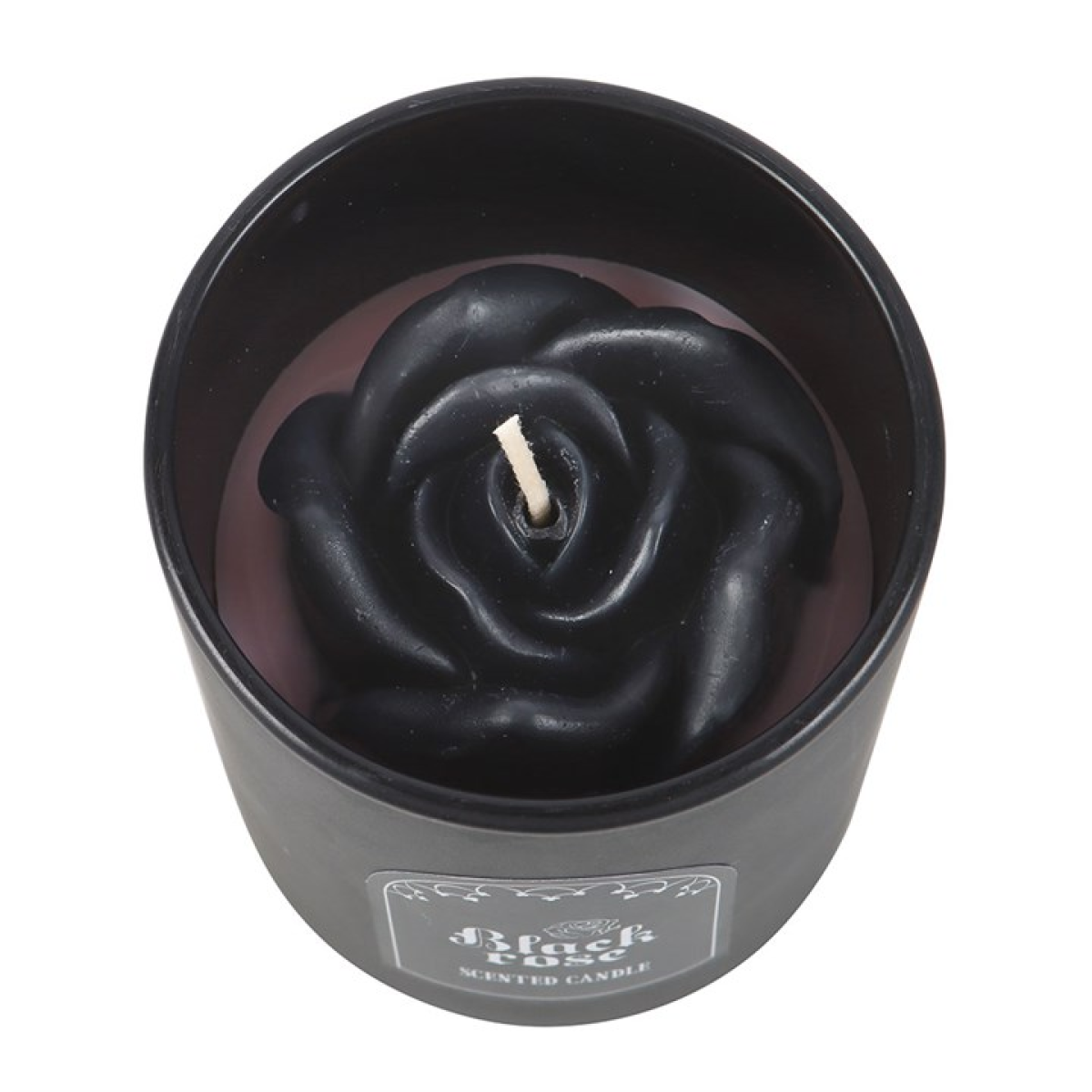 Black Rose Candle with 3D Roses - Image 2