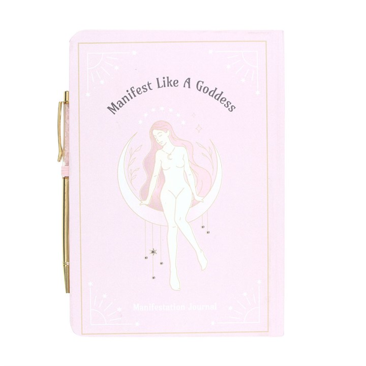 Goddess Energy A5 Manifestation Journal and Rose Quartz Crystal Pen - Image 3