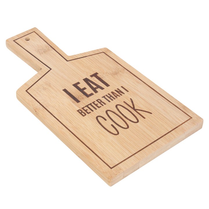 I Eat Better Than I Cook Bamboo Serving Board - Image 3