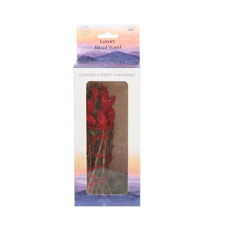 6in Ritual Wand Smudge Stick with Rosemary and Yerba Santa Sage - Image 2