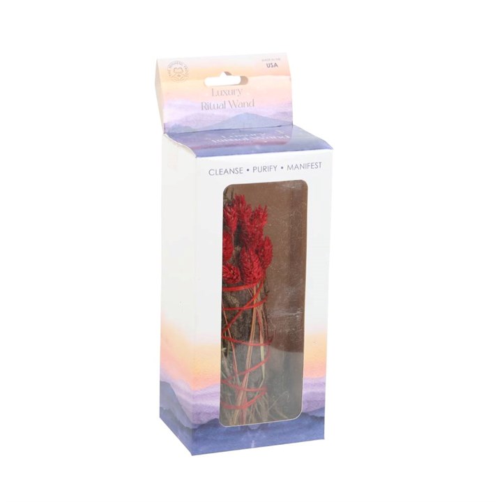 6in Ritual Wand Smudge Stick with Rosemary and Yerba Santa Sage - Image 3