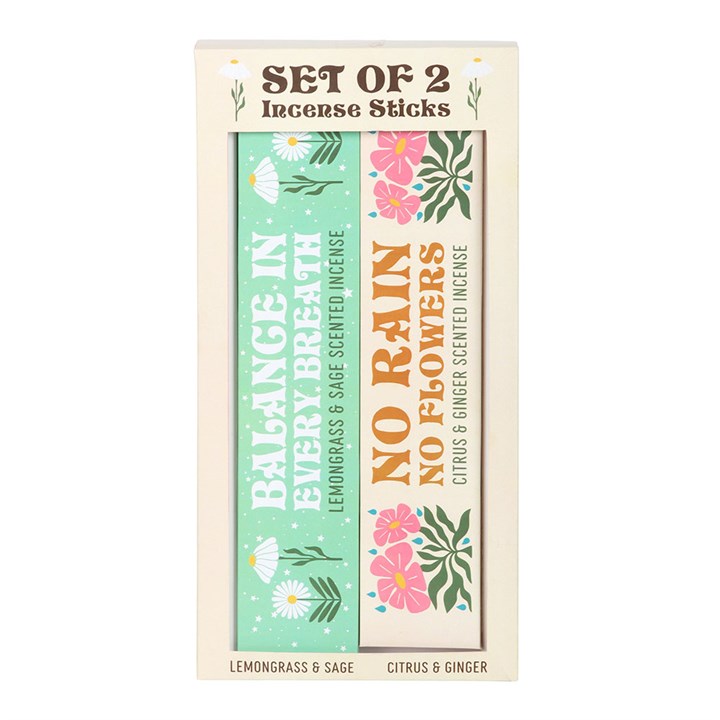 Set of 2 No Rain, No Flowers Incense Stick Packs - Image 2