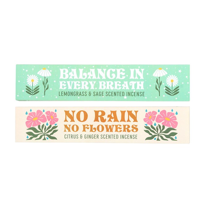 Set of 2 No Rain, No Flowers Incense Stick Packs - Image 4