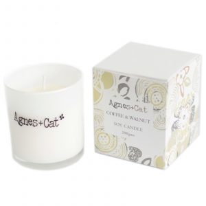 Agnes + Cat Votive Candle - Coffee and Walnut