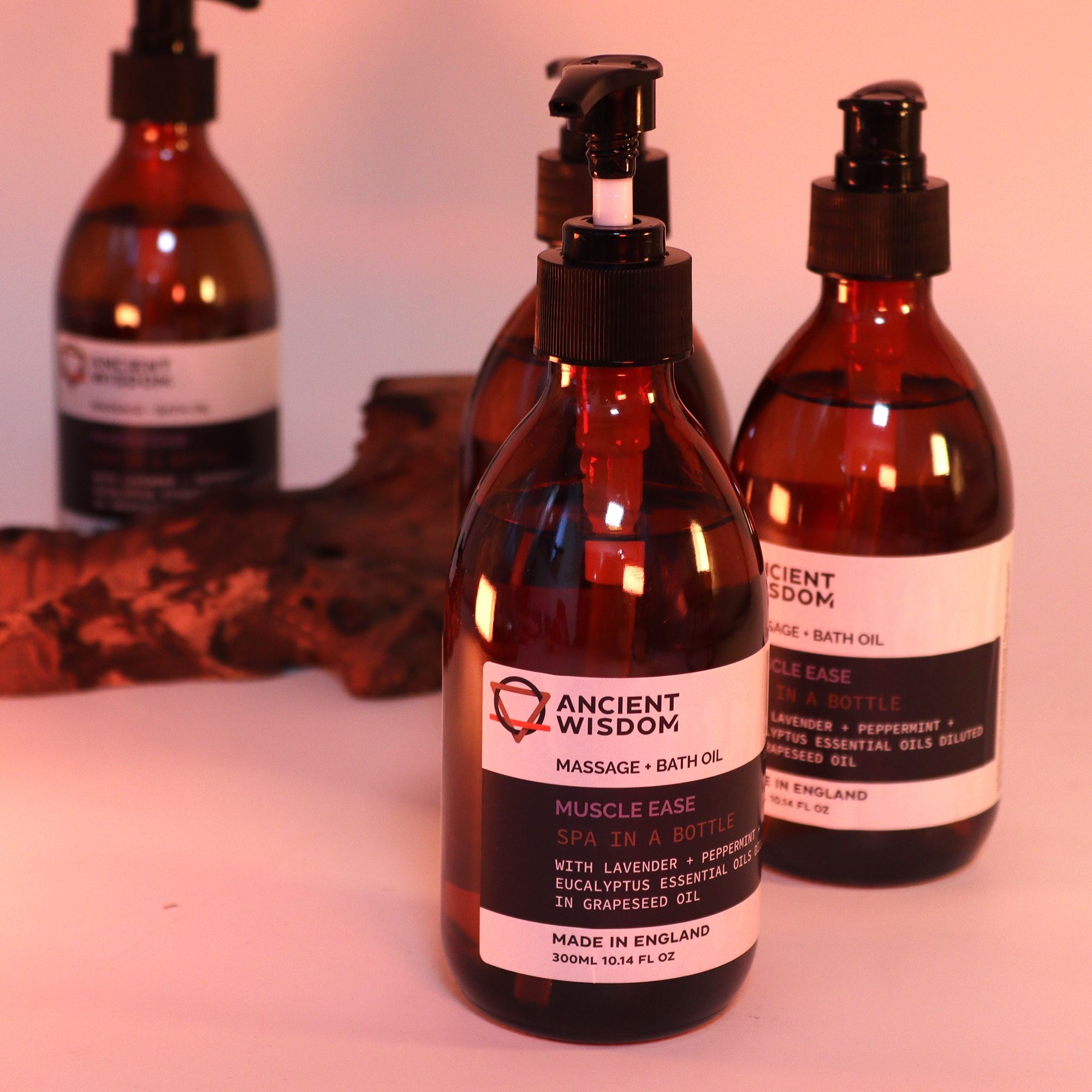 Aromatherapy Massage and Bath Oil - Muscle Ease 300ml - Image 2