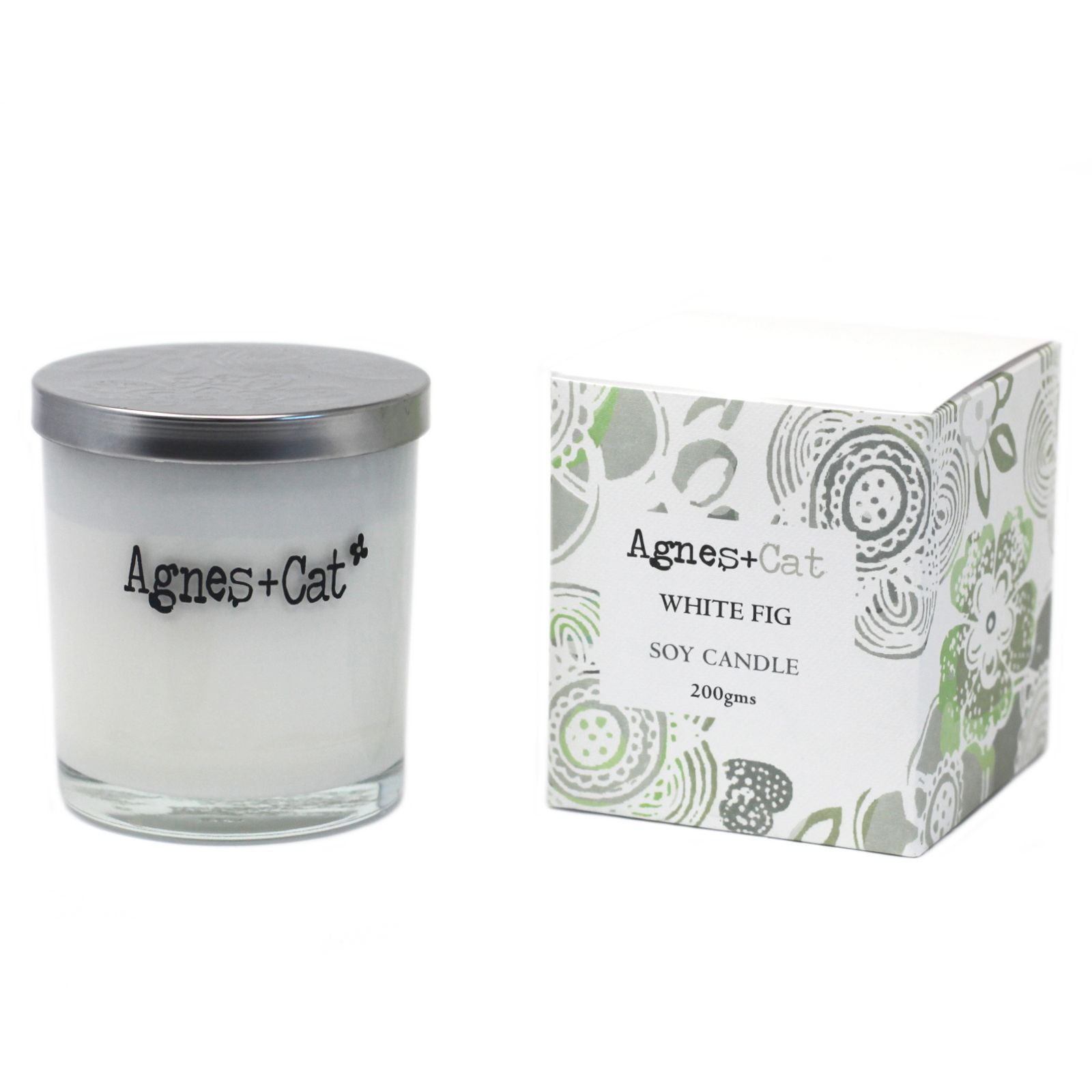 Agnes + Cat Votive Candle - White Fig - Image 2