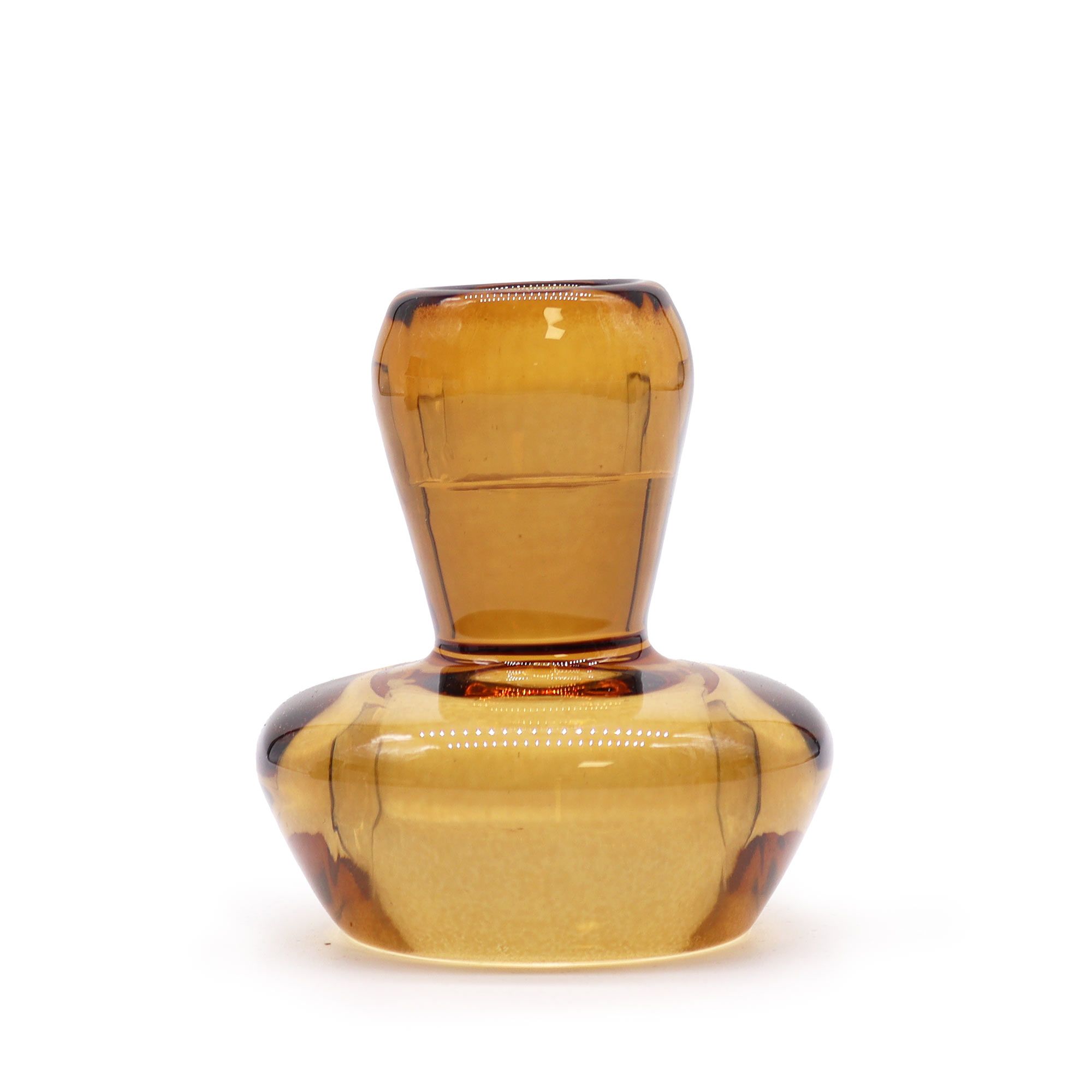 Mushroom Flip Dinner Candle / Tealight Holder - Antique Amber - Image 3