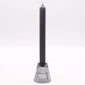Flip Dinner Candle / Tealight Holder - Midnight Grey