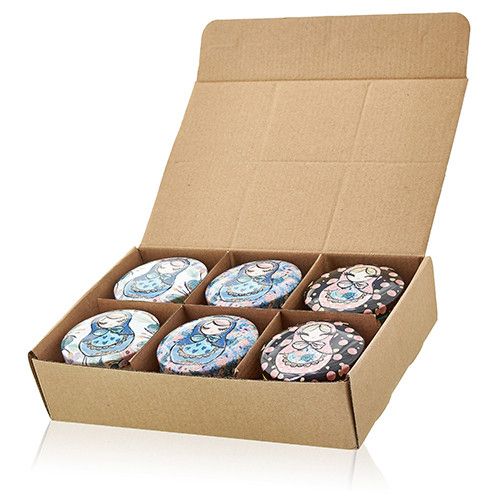 Art Tin Candle - Assorted Design - Russian Dolls - Dolly Blue - Image 6