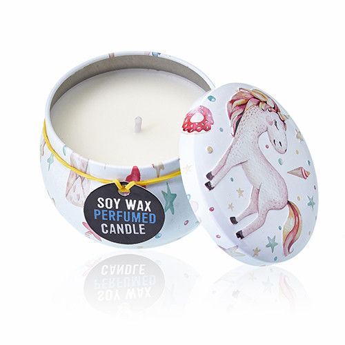 Art Tin Candle - Assorted Design - Unicorns - Moonstone - Image 14