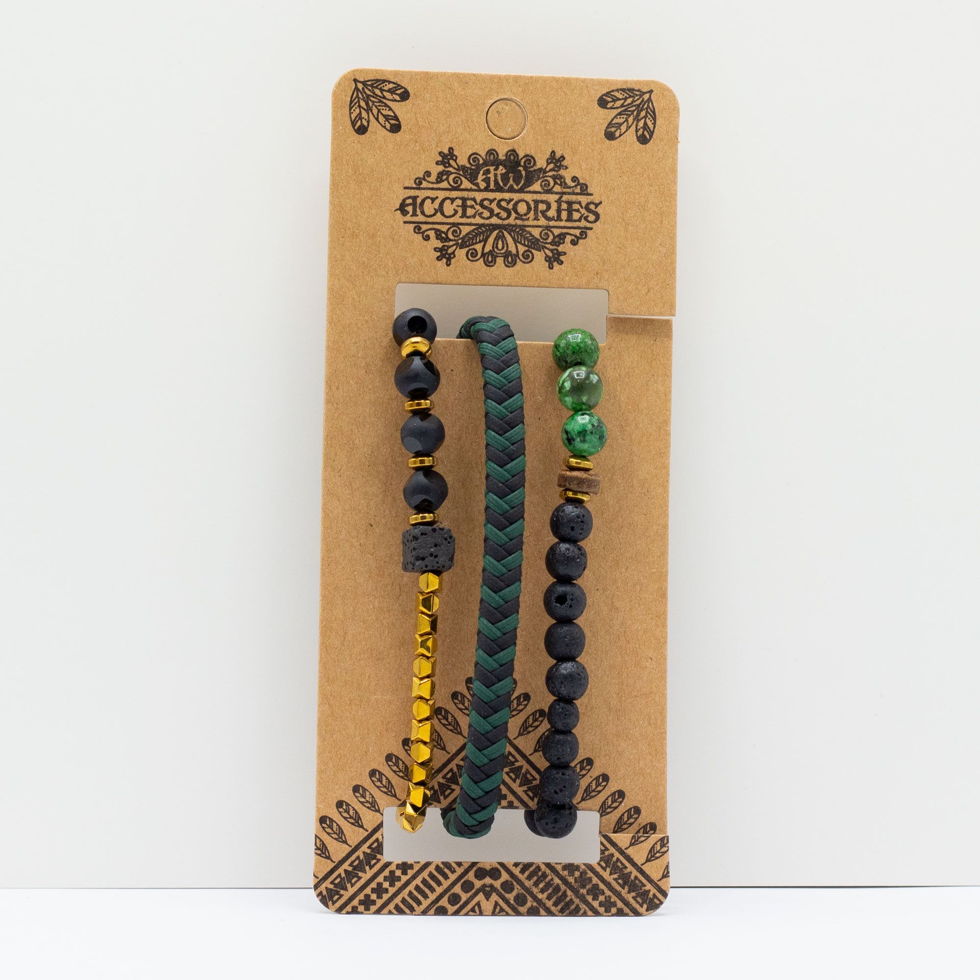 Mens Premium Bracelet Sets - Outdoor Greens (asst) - Image 4