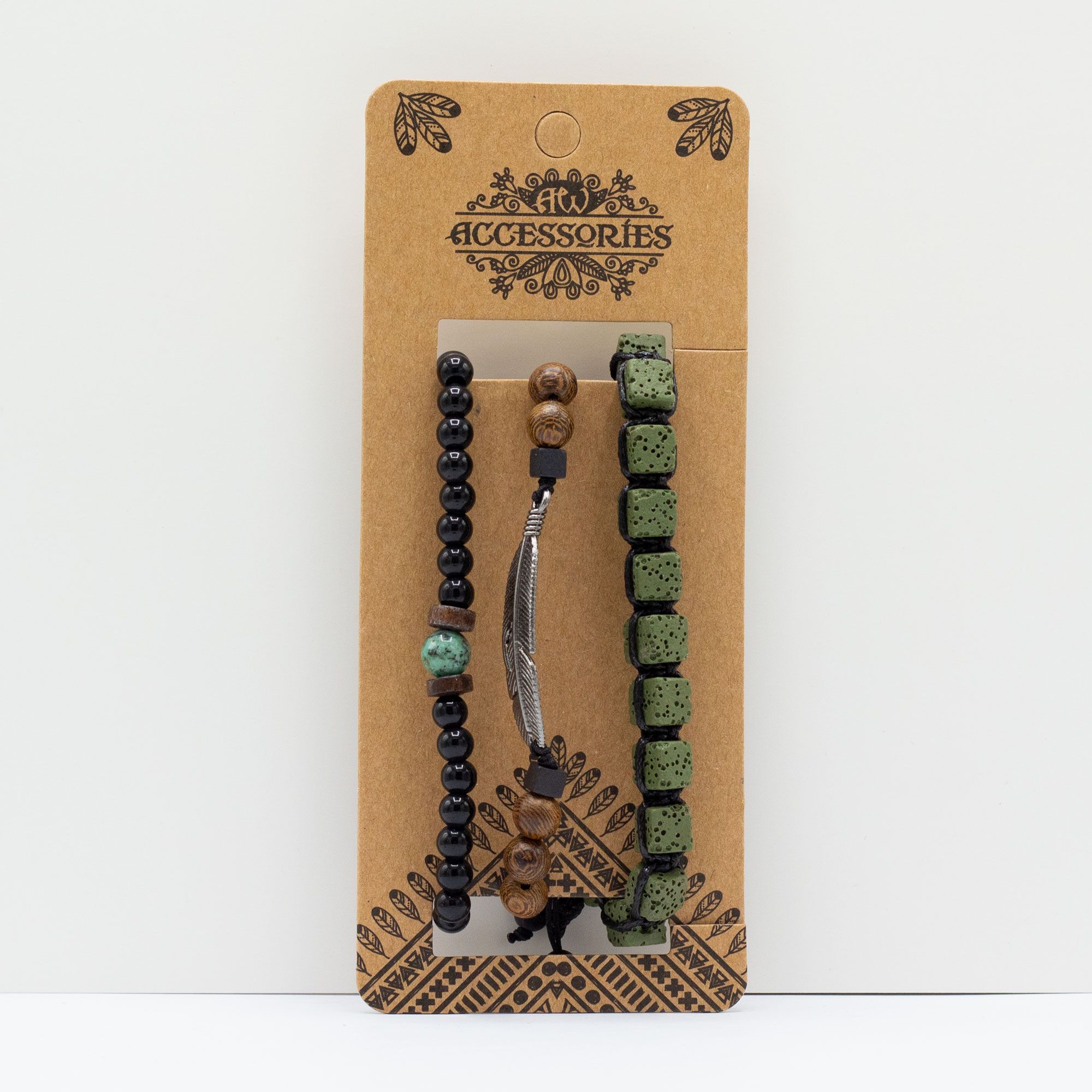 Mens Premium Bracelet Sets - Outdoor Greens (asst) - Image 5