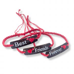 Handmade Friendship Bracelets - Friends Coconut Print (asst)
