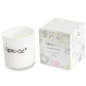 Agnes + Cat Votive Candle - Moonstone