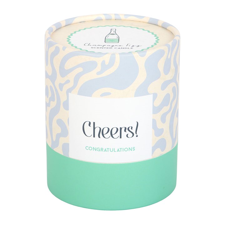 Cheers Congratulations Champagne Fizz Candle - Image 4