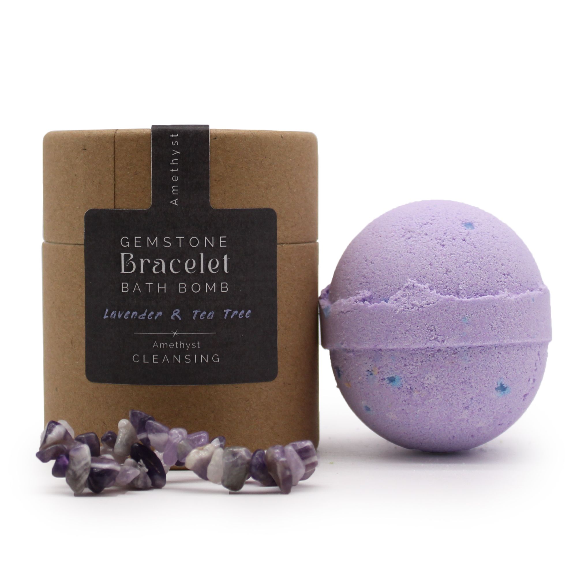 Amethyst Gem Bracelet Bath Bomb - Image 9