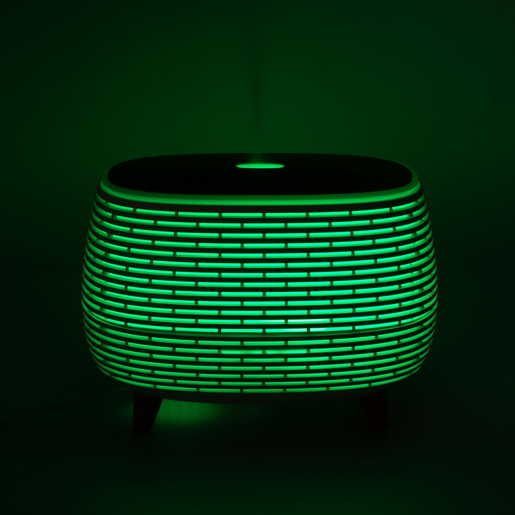 Futuristic Ribbed Aroma Diffuser with Colour-Changing Light - Image 13