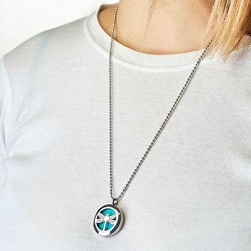 Aromatherapy Diffuser Necklace - Flower of Life 25mm - Image 2