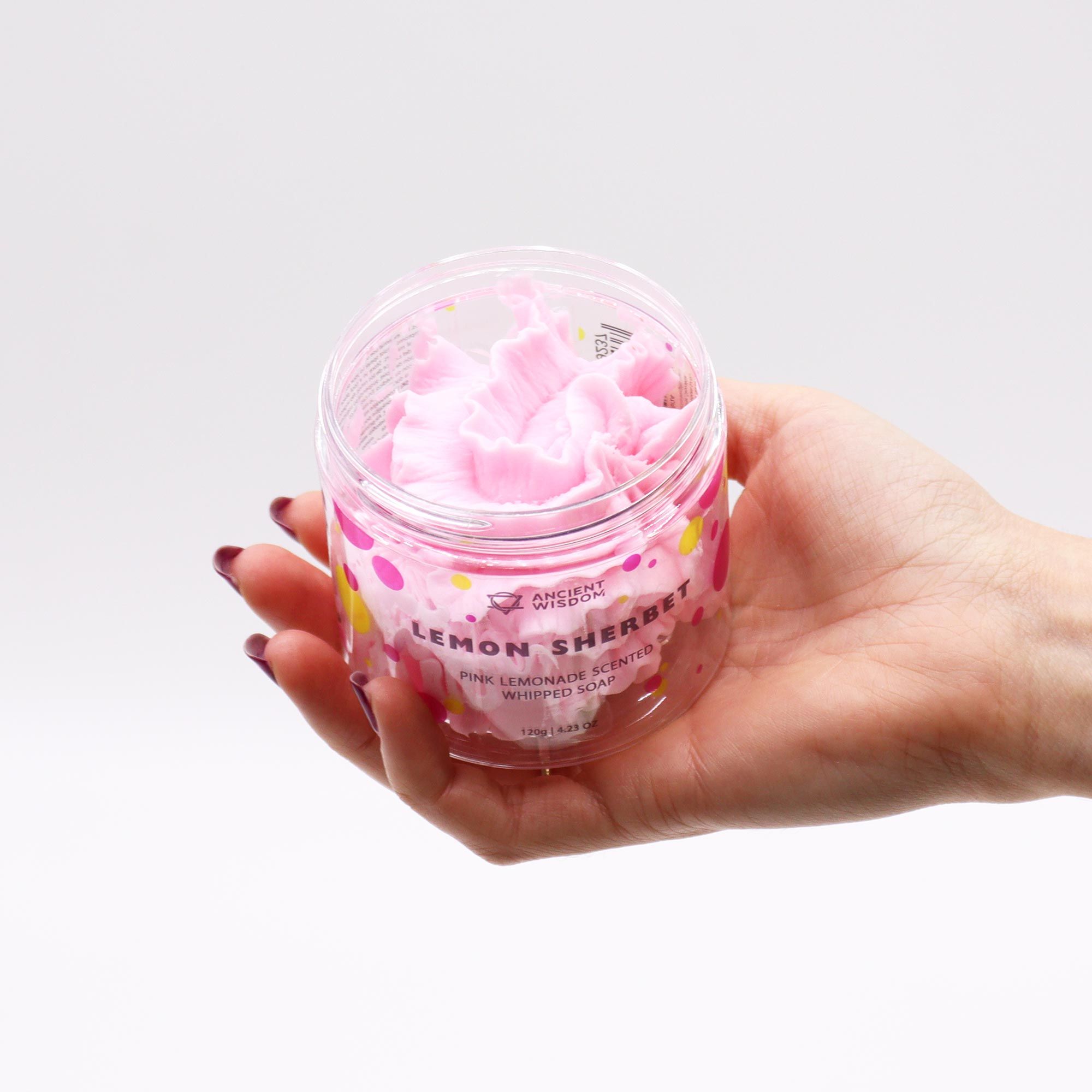 Pink Lemonade Whipped Soap 120g - Image 3