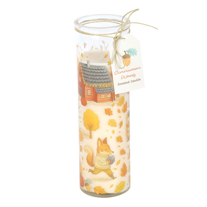 Cinnamon Woods Scented Tube Candle - Image 2