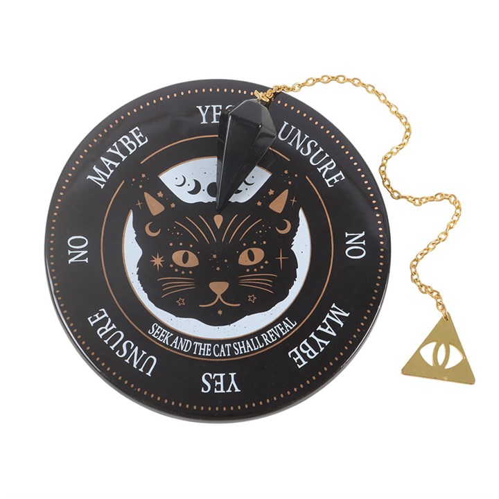 Black Cat Magick Pendulum Divination Kit - Image 2