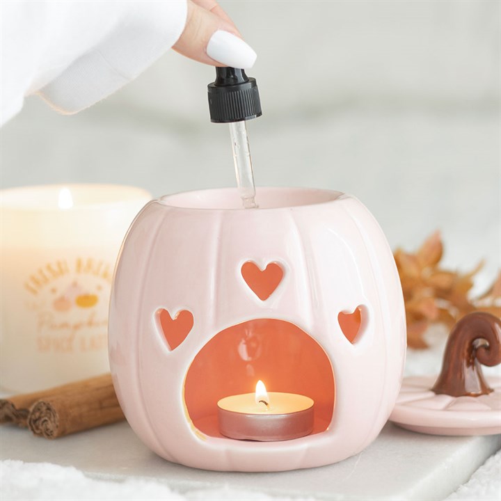 Pink Curly Pumpkin Oil Burner - Image 2