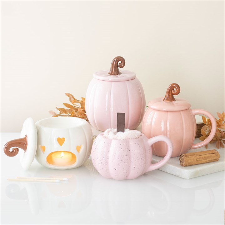 Pink Curly Pumpkin Oil Burner - Image 6