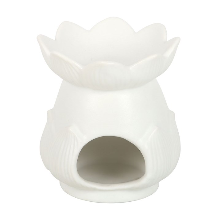 White Lotus Flower Oil Burner - Image 5