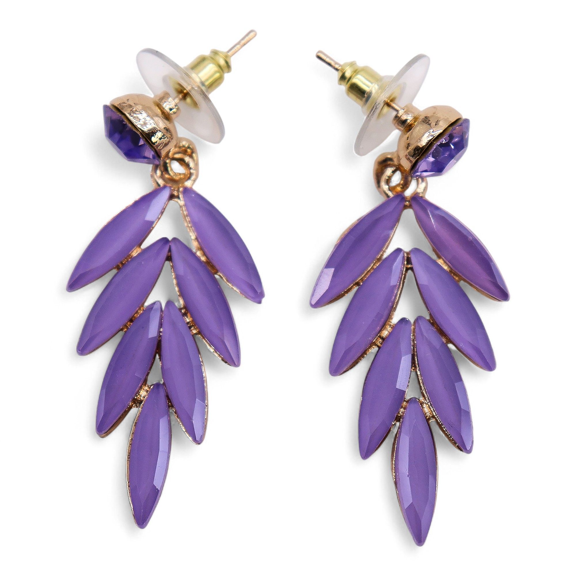 Lavender - Vintage Glass - Faries - Earrings - Image 4