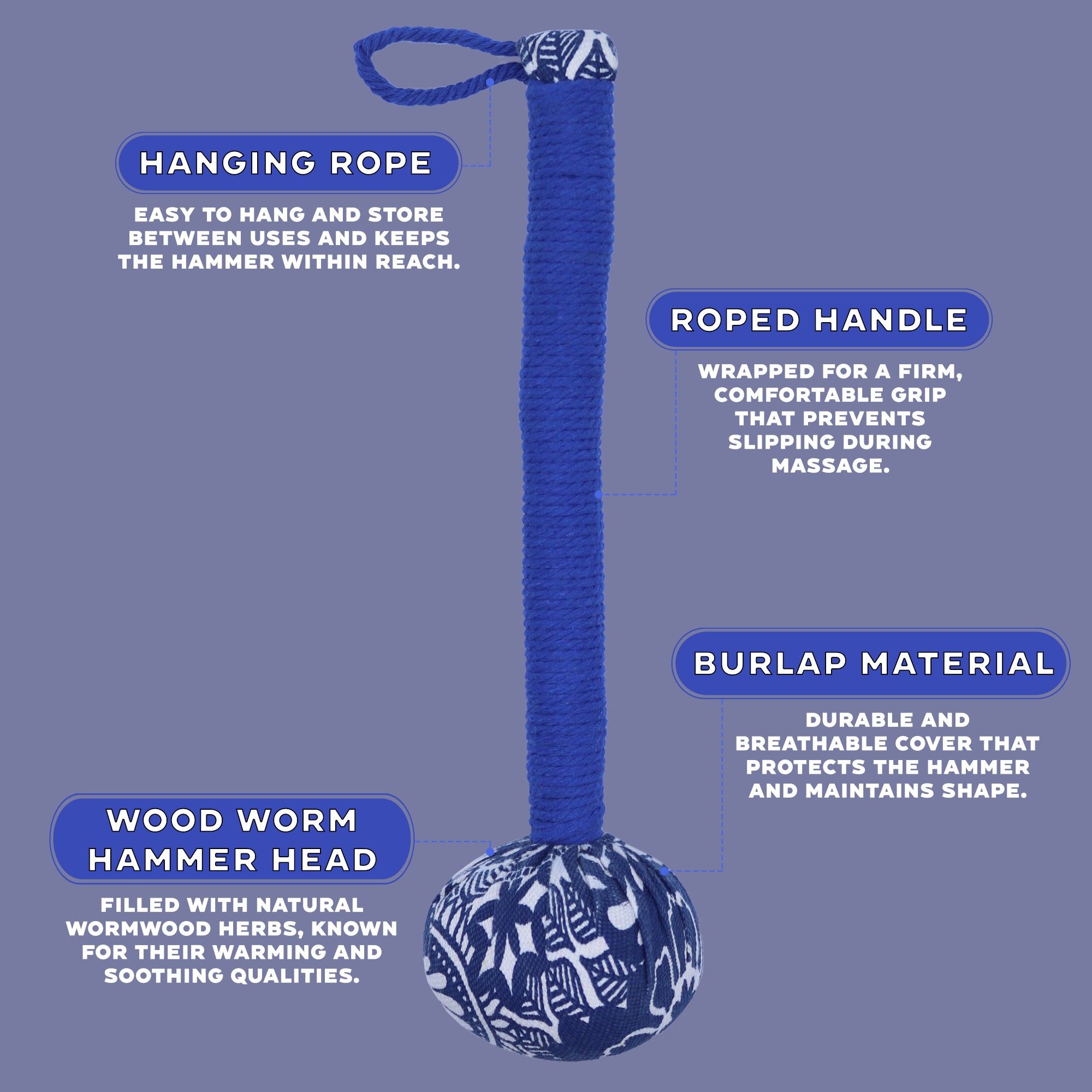 Wormwood Massage Hammer - Blue - Image 5