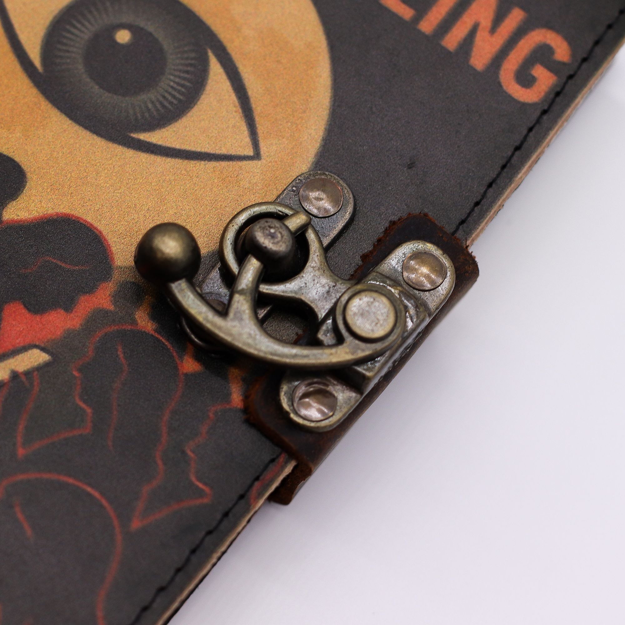 Leather Printed Notebook – Stop Doom Scrolling - 17.8x12.7 cm - Image 3