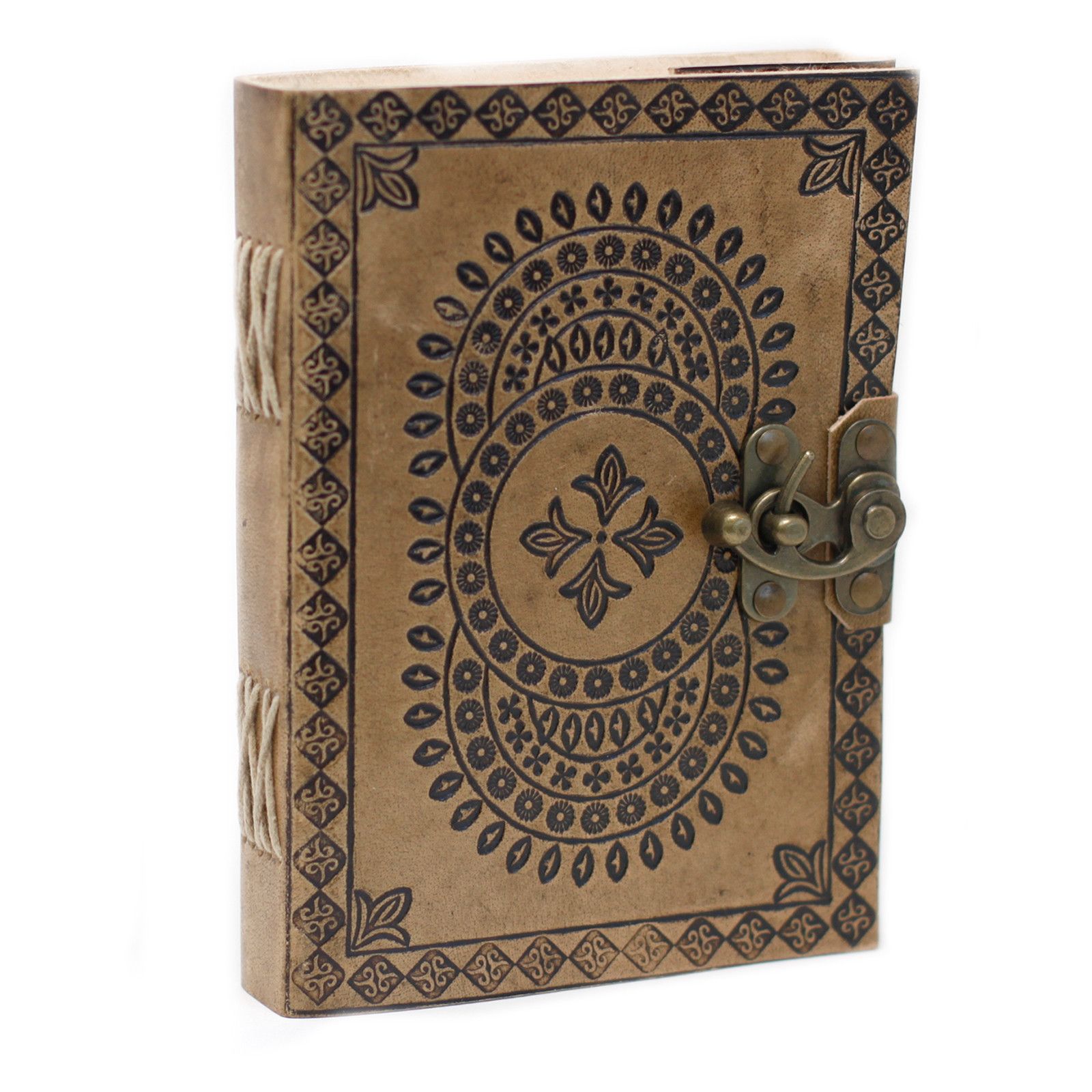 Leather Blue Mandala Notebook (7x5") - Image 4