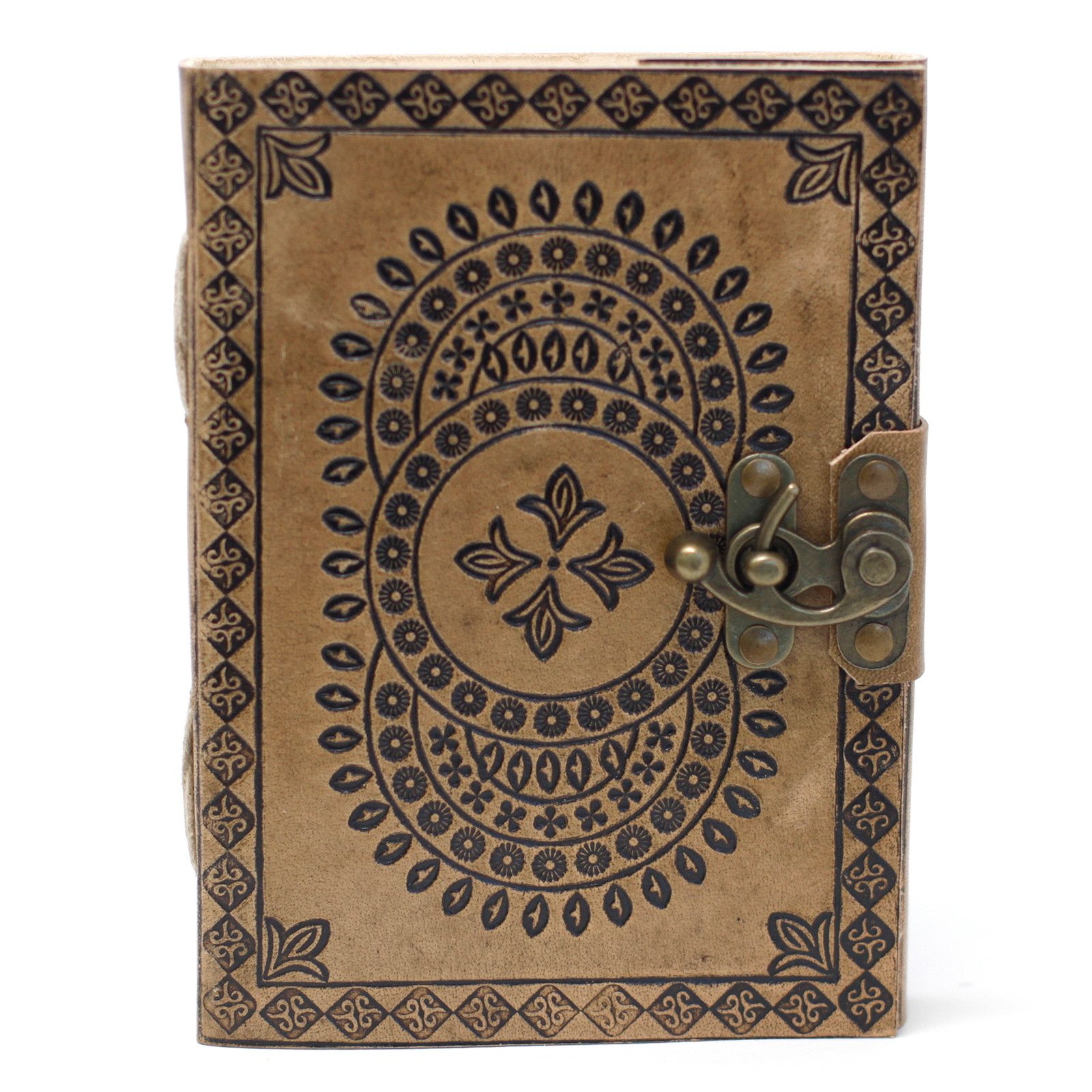 Leather Blue Mandala Notebook (7x5") - Image 3