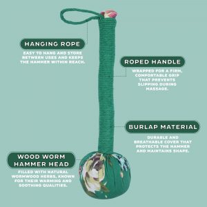 Wormwood Massage Hammer - Green