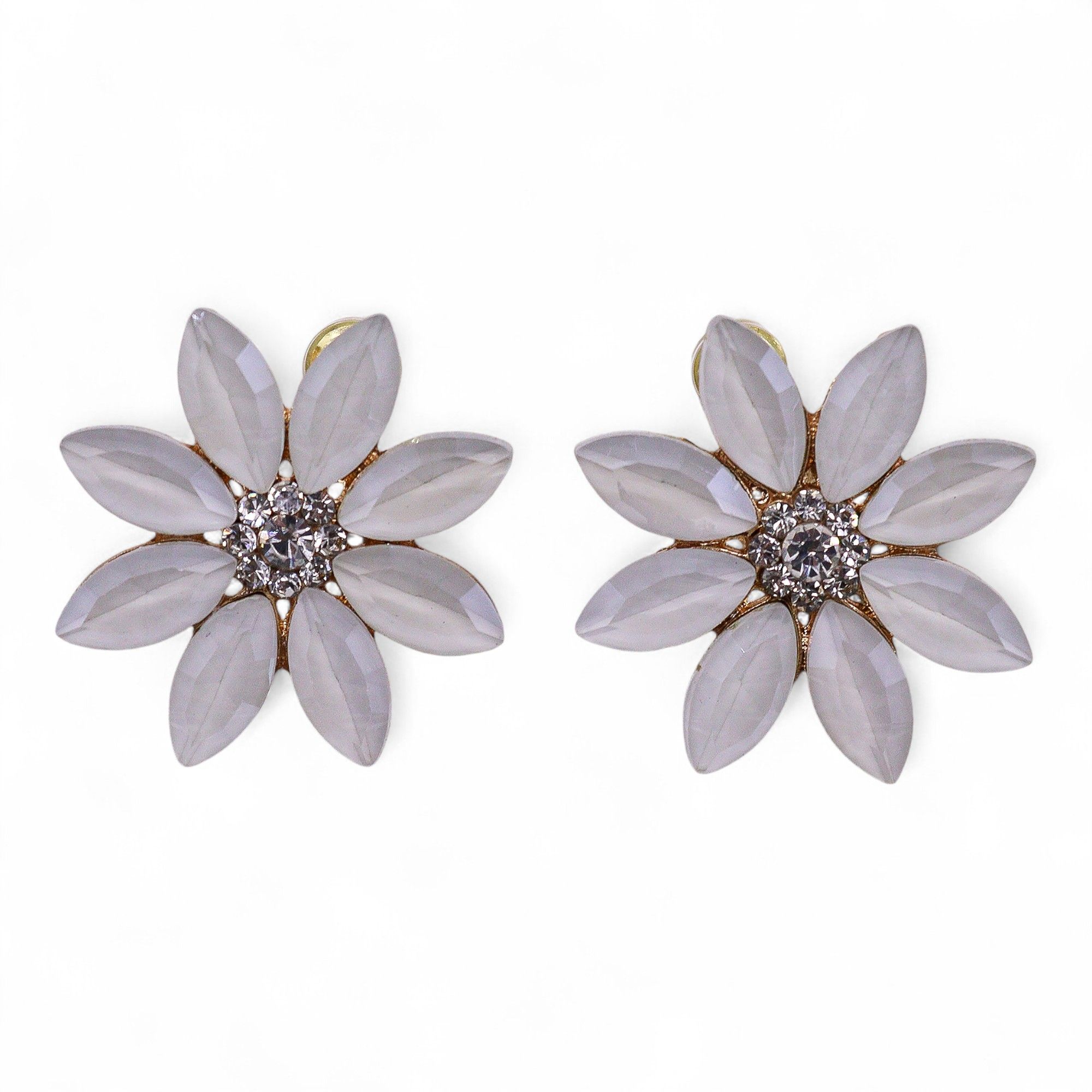 Pearl - Vintage Glass - Flowers - Earrings - Image 5