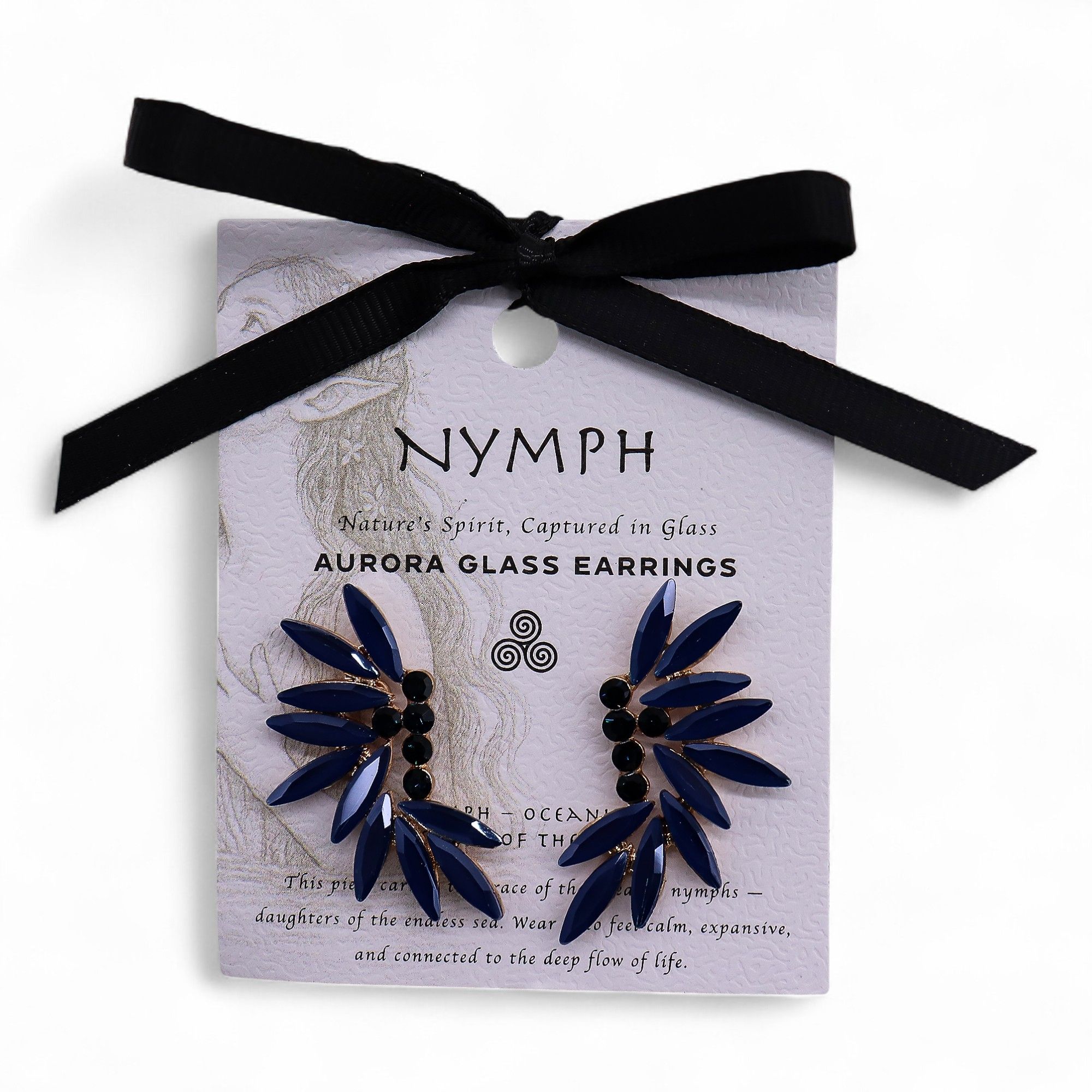 Royal Blue - Vintage Glass - Faries - Earrings - Image 3