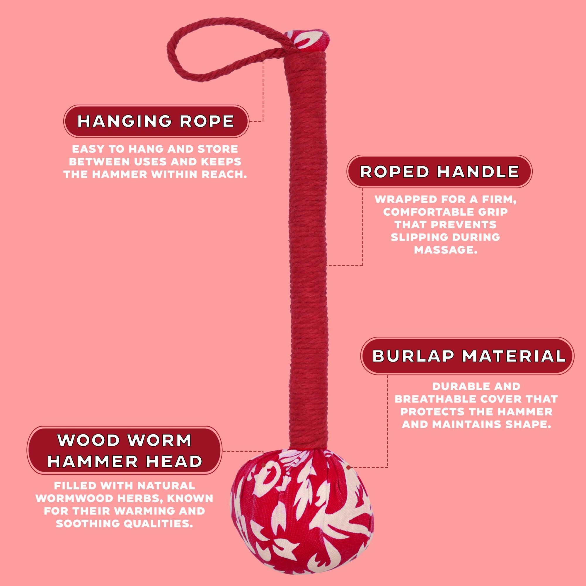 Wormwood Massage Hammer - Red - Image 17